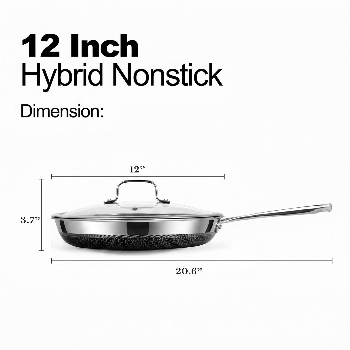 12" Frying Pan + Lid